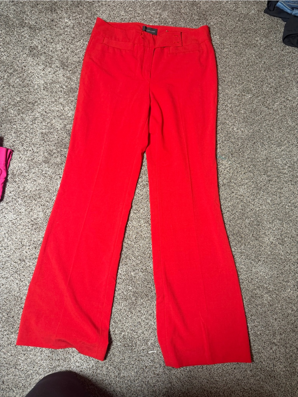 Focus 2000 Bright Red Wide-Leg Women's Pants